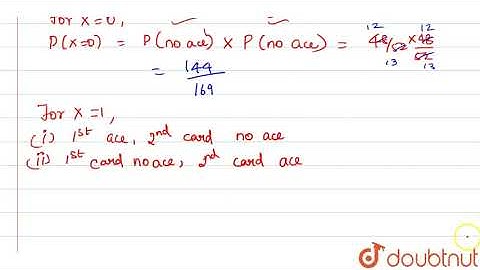 Two cards are drawn at random and without replacement from a pack of 52  | Class 12 MATH | Doubtnut