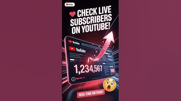 How To Check Live Count Subscribers On YouTube #shorts #viralvideo#short