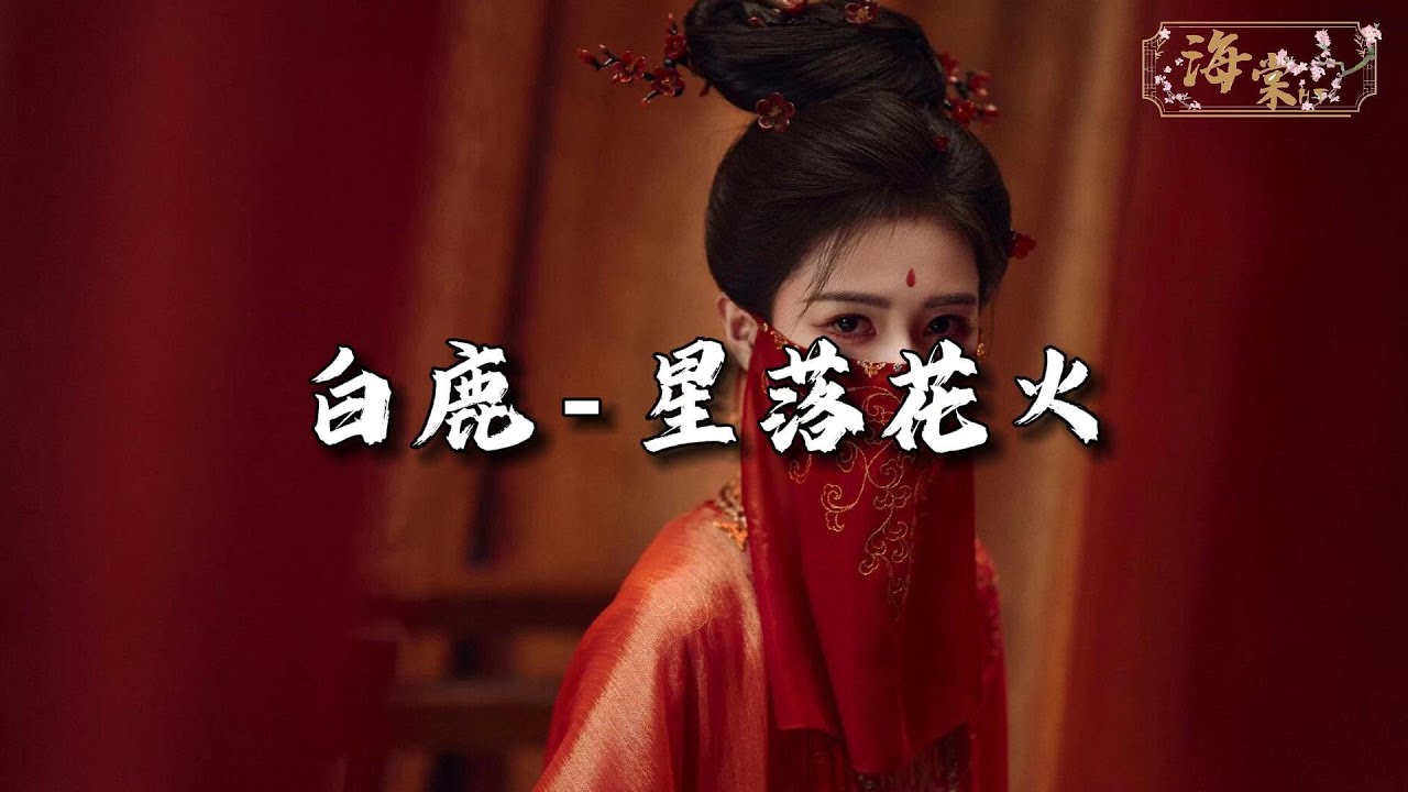 白鹿 - 星落花火『爱若像是一场阴谋，谁又甘愿住进囚笼。』【动态歌词MV】