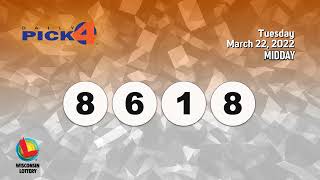 Wisconsin Lottery Midday Draw 03/22/2022