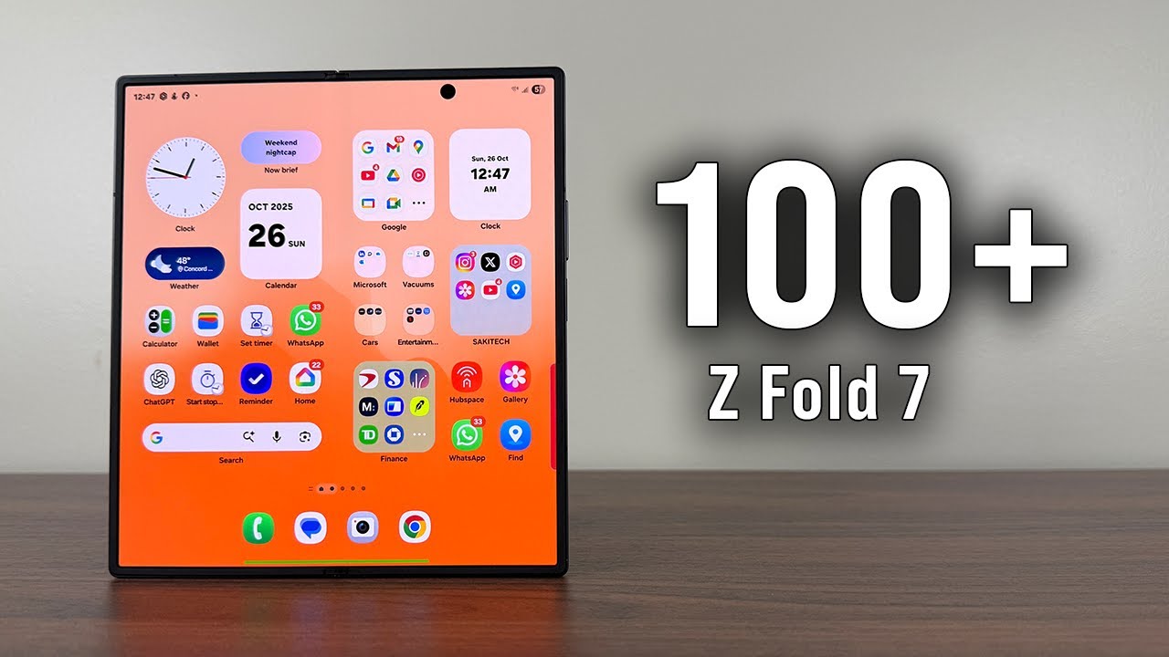 100+ Tips, Tricks & Hidden Features for Samsung Galaxy Z Fold 7