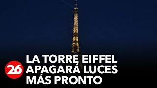Ahorro energético: Torre Eiffel apagará sus luces más temprano