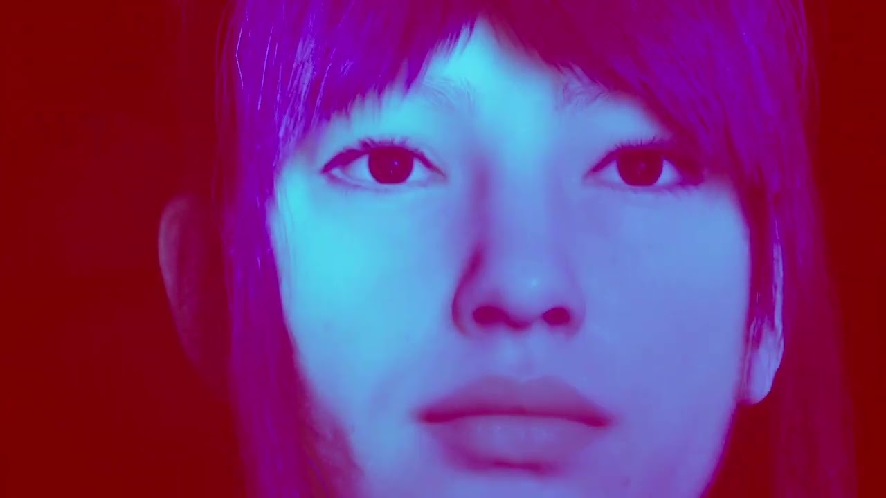 3d girl avatar. Futuristic animation & motion design in unreal engine. digital art content.