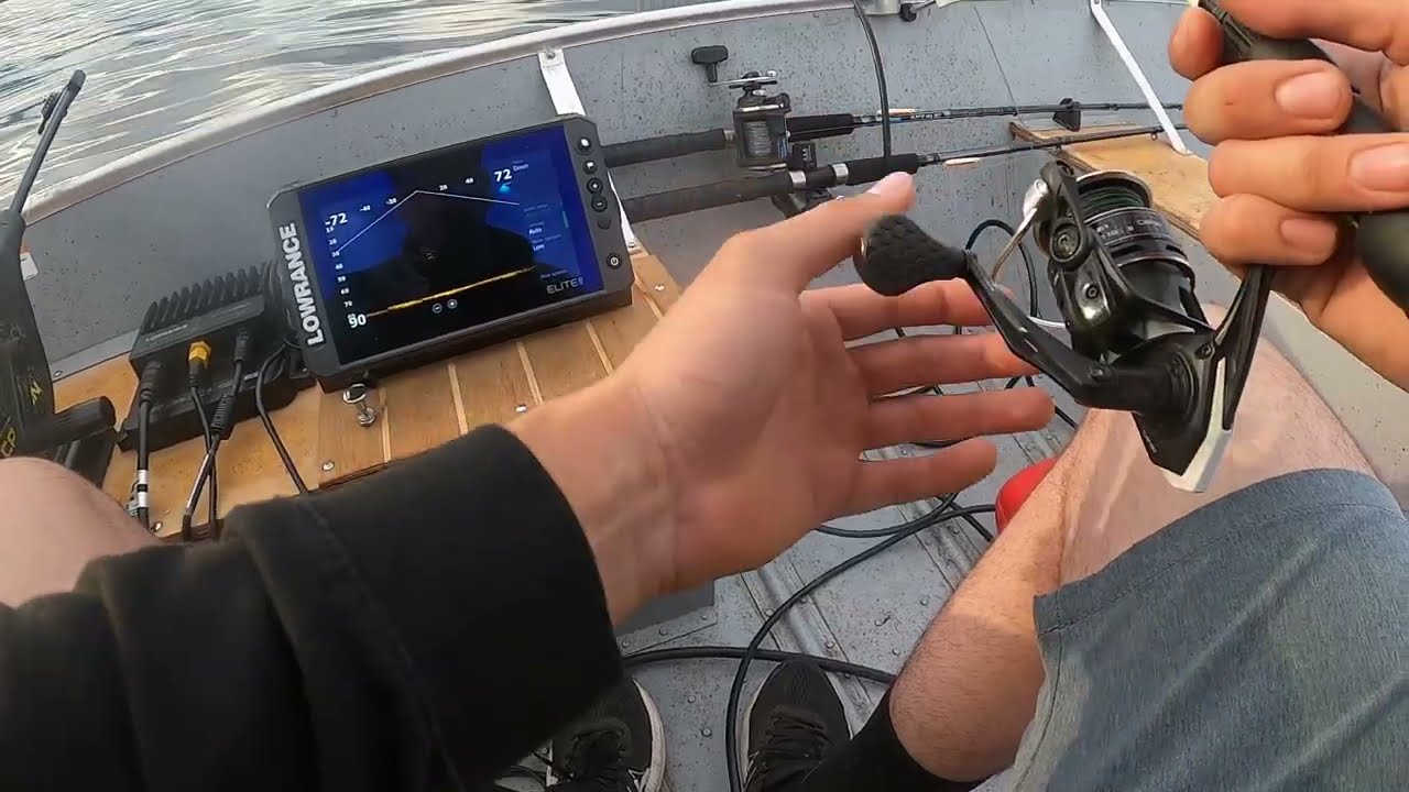 Lake Trout Caught Jigging with Lowrance ActiveTarget 2 (Lower Richardson Lake, Maine)