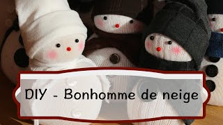 DIY - Comment fabriquer un bonhomme de neige en Chaussette | Tutoriel  facile pour Noël - YouTube
