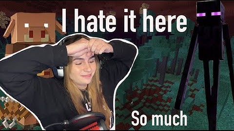 Exploring the Nether for the first time | Minecraft part 10