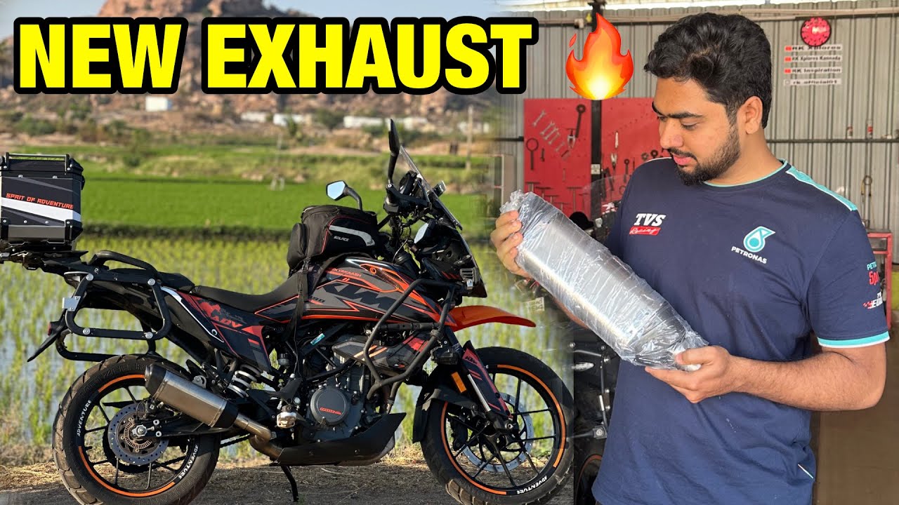 KTM 390 Adventure New Red Rooster EXHAUST Kannada Vlog 