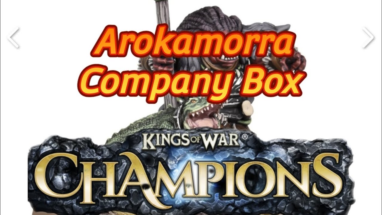 Kings Of War Champions | Arokamorra Company Box | 