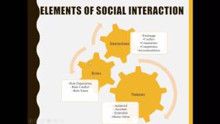 Sociology 3.2 Status, Roles, Interactions