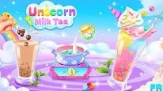 Membuat es krim yg enak di musim panas ‼️by game  toko teh susu unicorn - gym gadis paling populer screenshot 5