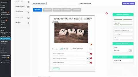 How to Create an Assessment Quiz using Smart Quiz Builder (SQB)!