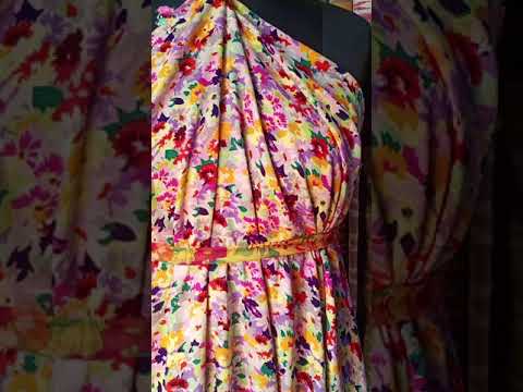 Draping Video : Moroccan Crepe Fabric