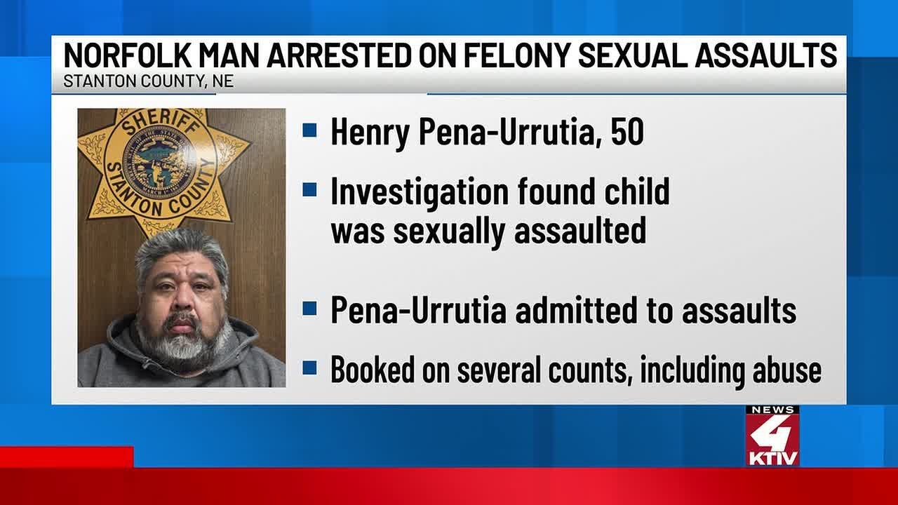 Norfolk man arrested on felony sex assault charges involving a minor ...