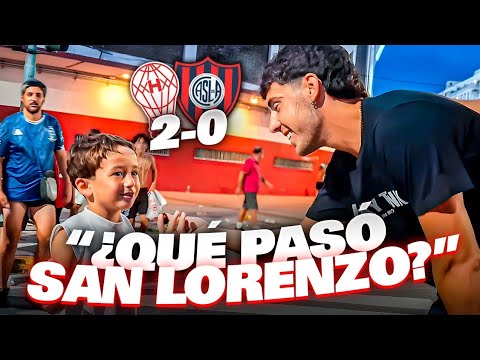 REACCIÓN CON LOS HINCHAS / HURACÁN 2-0 SAN LORENZO - YouTube