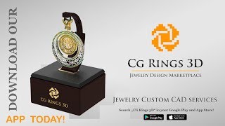 3D Women's Aquarius Zodiac Pendant video