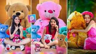 Picsart Happy Teddy Bear Day || Teddy Bear Special Photo Editing || Valentine's Week Photo Editing screenshot 5