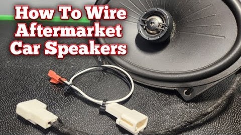 How To Easily WIRE A New Aftermarket Speakers in a Car or Truck
