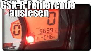 Suzuki GSX-R error code reading / GSX-R F1 error reading tutorial / GSX-R FI error reading