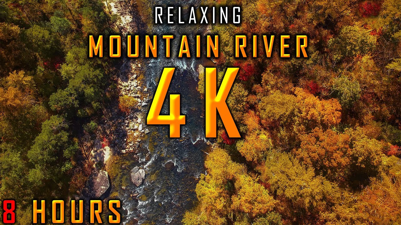 Relaxing River Sounds in 4K for Deep Sleep and Anxiety Relief | 8 Hours ...