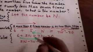 A one unknown Word Problem @minkusbc
