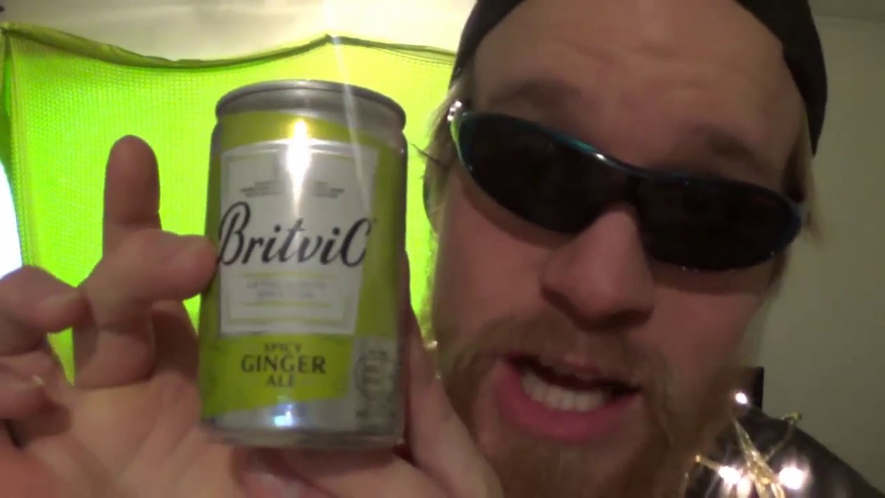 Kristofer Tasting BritviC SPICY GINGER ALE LIFTING SPIRITS SINCE 1938
