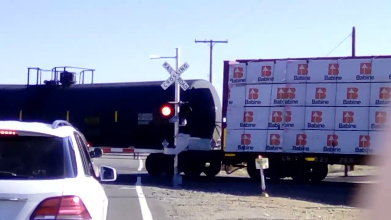 Railroad Crossing gates on Baldy Mesa in Phelan