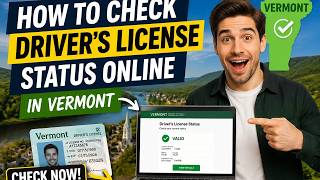 How to check driver's license status online in Vermont