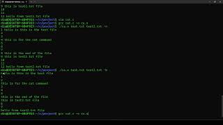 Unix cat command implementation in C