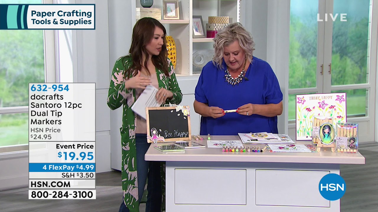 docrafts Santoro 12piece Dual Tip Markers