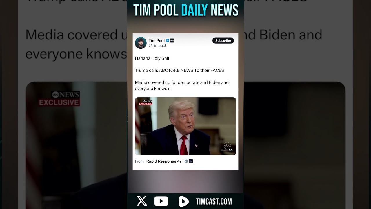 Trump Calls ABC FAKE NEWS To Their FACES #shorts #trump