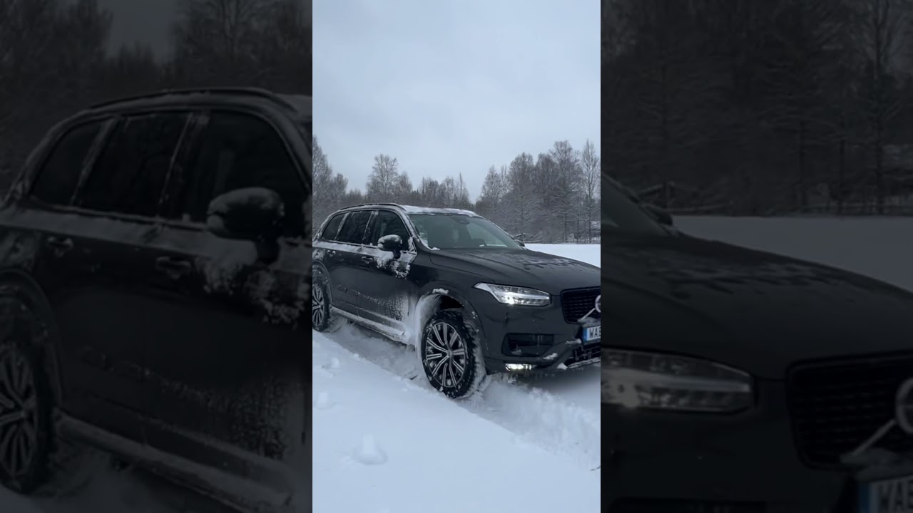 Habibi come to sweden and see Volvo xc90 king off snow