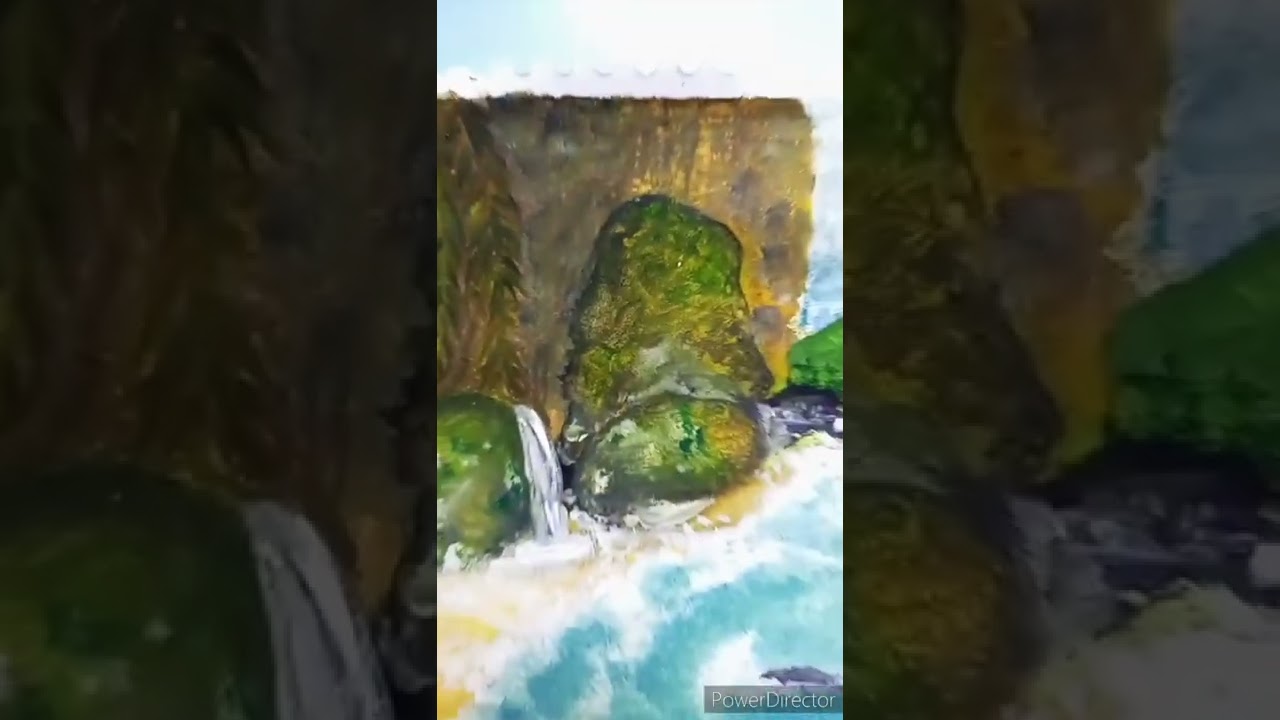 beautiful seascape drawing..