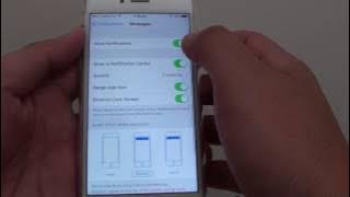 iPhone 7: How to Enable / Disable Text Messages Notification