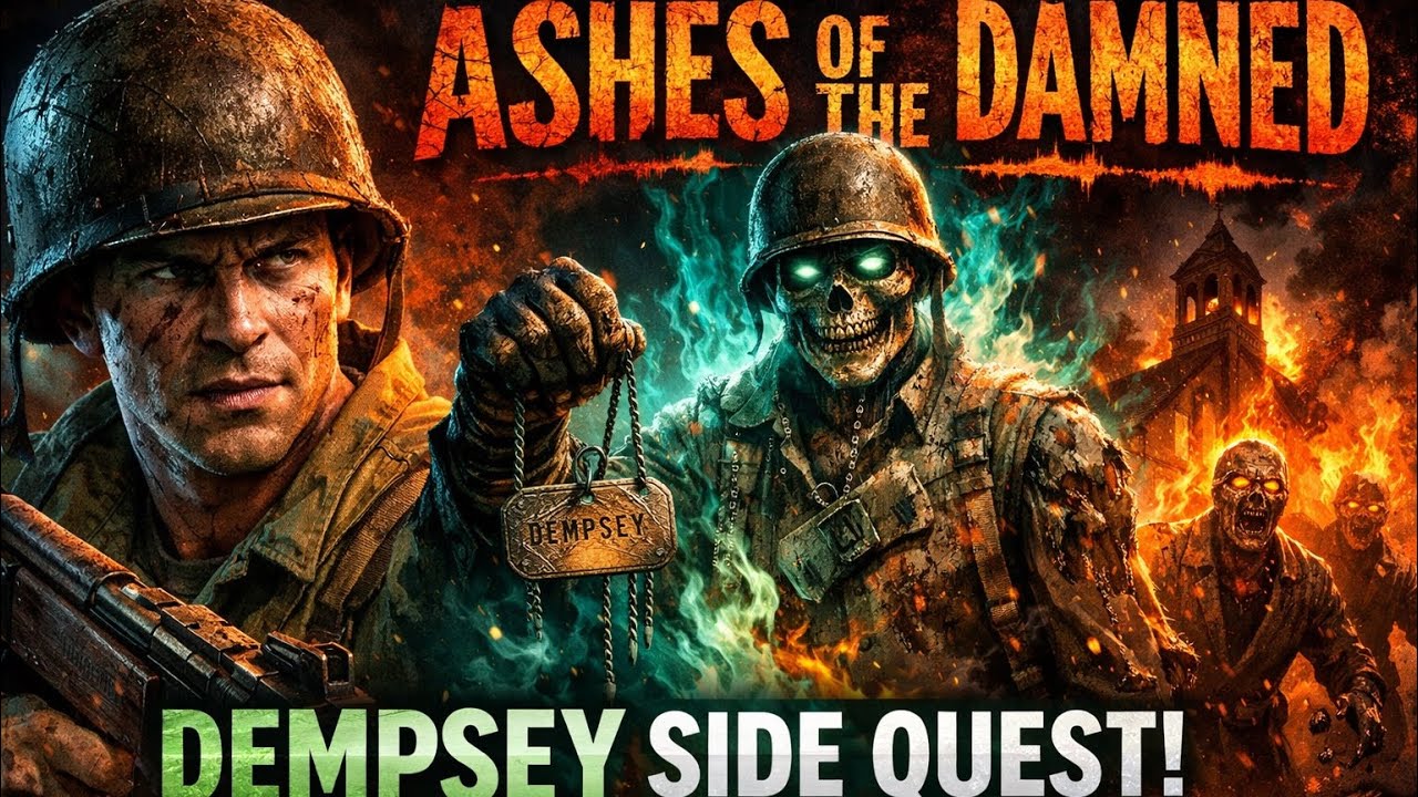 Black Ops 7 Zombies Dempsey side quest on Ashes of the damned