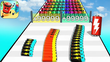 Satisfying Mobile Game Battery Run Top Free Gameplay Walkthrough All Levels Latest Update Max Speed