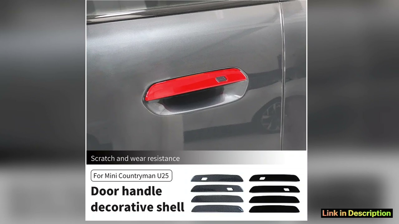 Car Door Handle Sticker Exterior Trim Cover For Mini Countryman U25 2024 2025 ABS Car Exterior