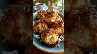 🍎Cottage Cheese Apple Pie Crunch Bombs — No Dough Soft Center Snap #yotubeshorts #recipe #explore