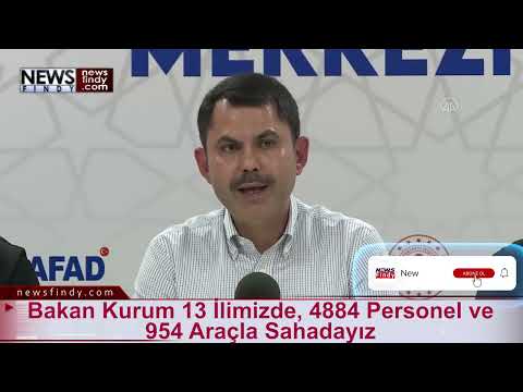 Bakan Kurum 13 İlimizde, 4884 Personel ve 954 Araçla Sahadayız