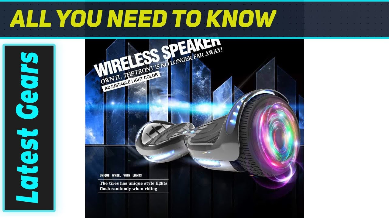 Ховерборд Sunderwell: Chrome Black Lightning!