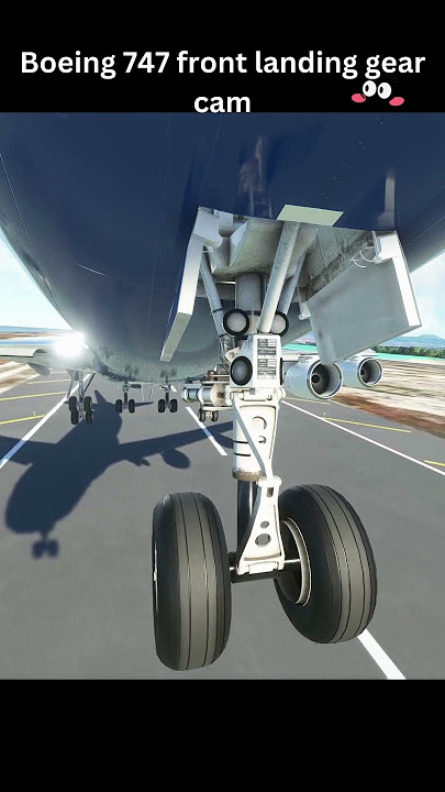 Stunning Footage of 747 Front Landing Gear in Action #short