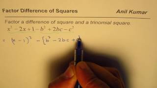 Factor Polynomial with Six Terms and Difference of squares