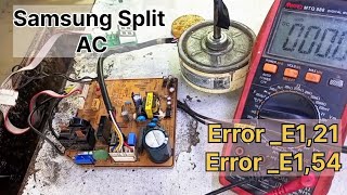 Samsung Split Error code E1,21 // E1,54 code samsung split ac /#pcbrepair#Pcb#ac#creative_solutions 