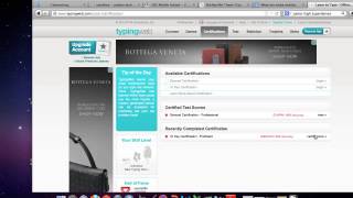 How to Earn your TypingWeb.com Certificate and Embed that document into Weebly