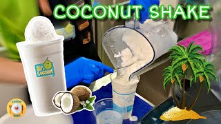 Coconut Shake from Mr Coconut Malacca Style Drinks Making  / Cafe Vlog