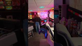 PS5 GAMING ON A MASSIVE 100" PROJECTOR SCEEEN😳🔥 #gamingvideos #gaming #ps5 #playstation #shorts