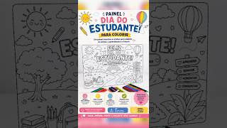 Painel Colaborativo para Colorir – Dia do Estudante
