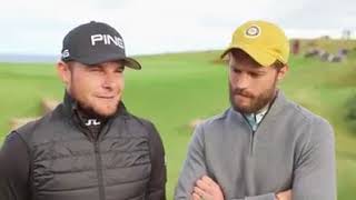 Jamie Dornan and tournament leader Tyrrell Hatton talk about their partnership for ADL