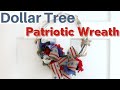 Dollar Store Patriotic Wreath