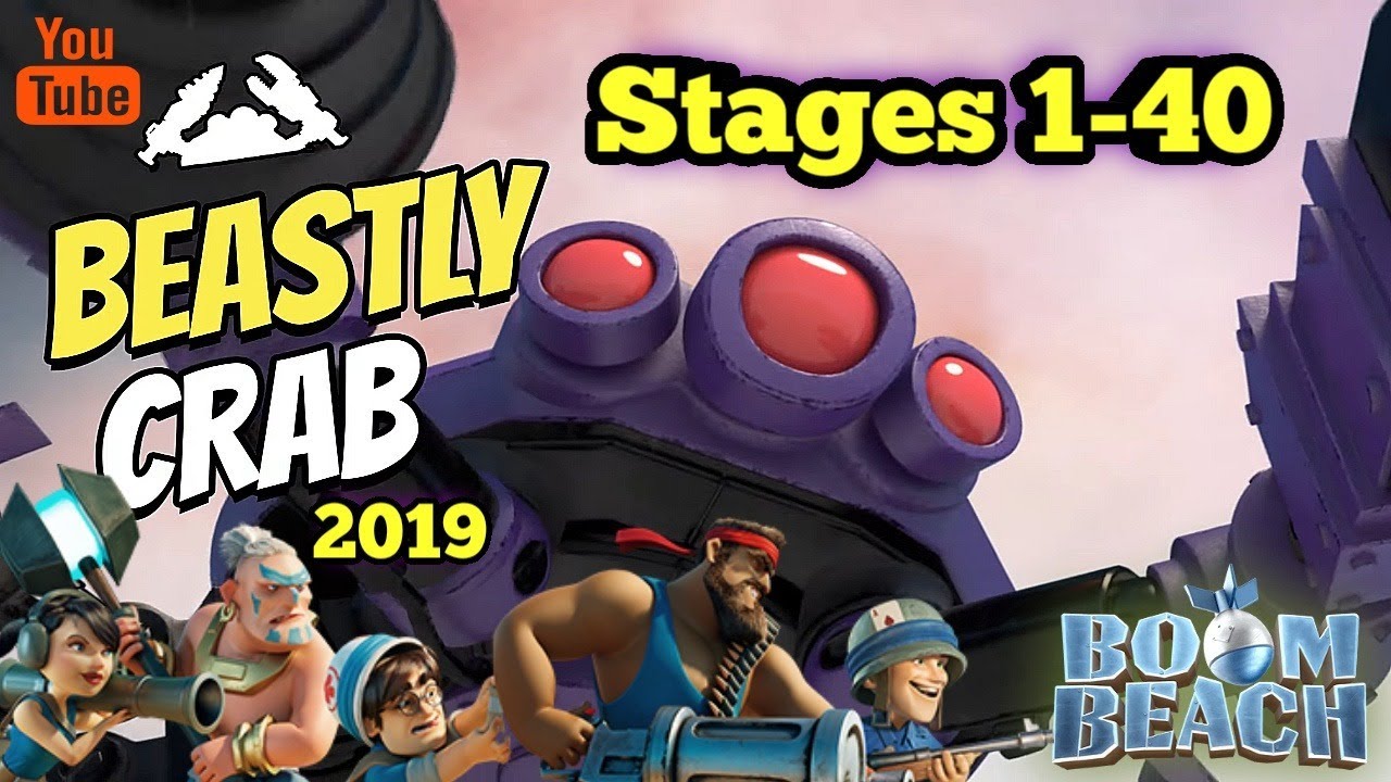 Beastly Mega Crab 2019 | Boom Beach | Push with SkullCrusher