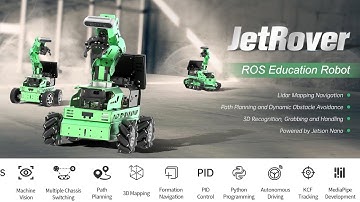 JetRover ROS Development Jetson Nano Mecanum Wheels Robot Car Kit With AI Vision Education Robotic